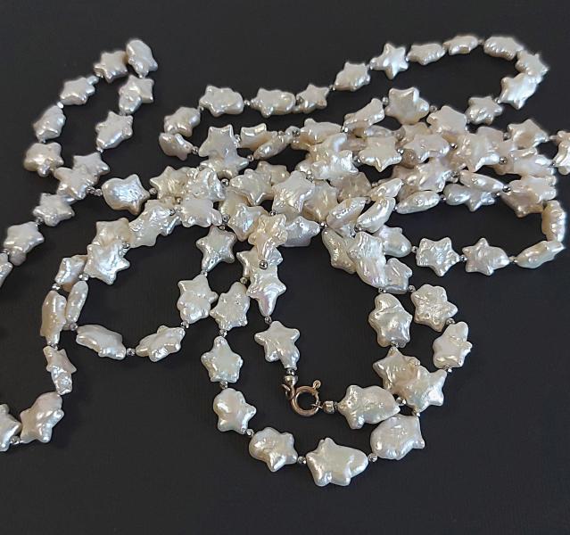 Collana Perle a forma di stelline