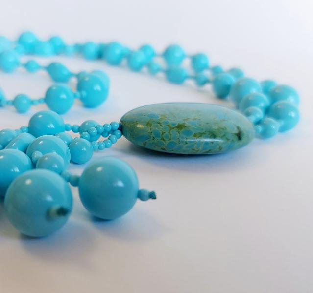 Collana pasta di Turchese con pendente