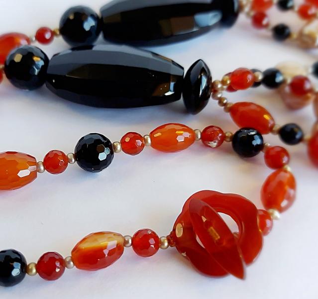 Collana Corniola e Onice