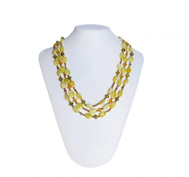 Collana_3_fili_Ematite_Gold,_Giada_gialla,_Granato_verde_e_Topazio_giallo