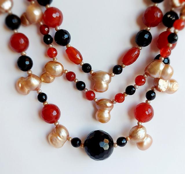 Collana Corniola e Onice