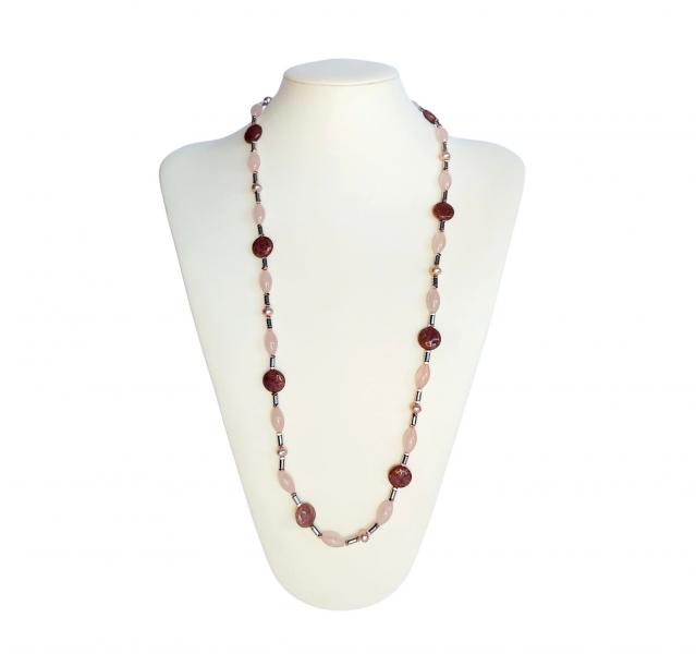 Collana_1_filo_Ematite_Rosa_e_Silver,_Perle_rosa,_Quarzo_rosa_e_Muscovite