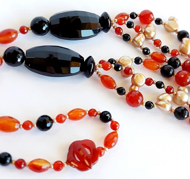Collana Corniola e Onice