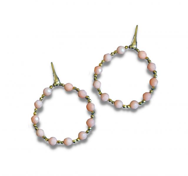 Orecchini Trilly pasta di Corallo Rosa