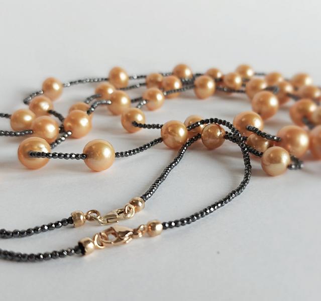 Collana di Perle Gold ed Ematite