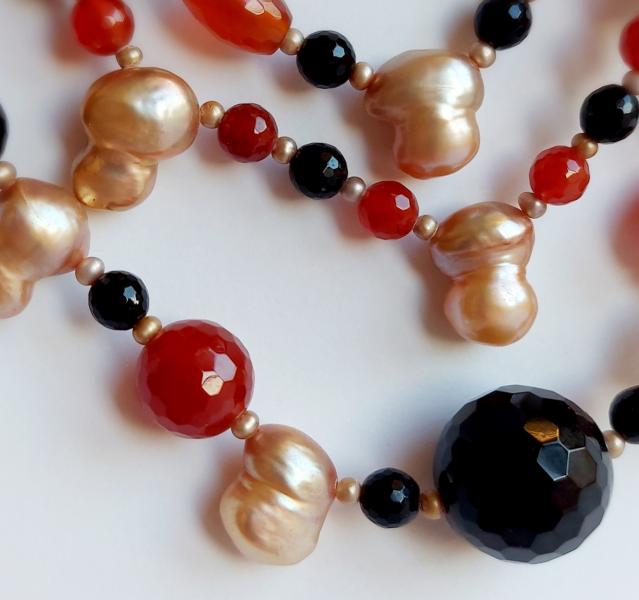 Collana Corniola e Onice