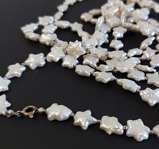 Collana Perle a forma di stelline