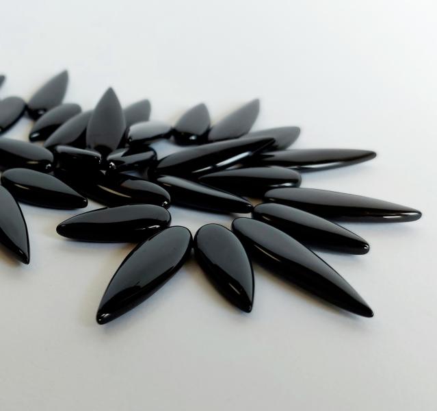 Collana in Agata Nera a gocce